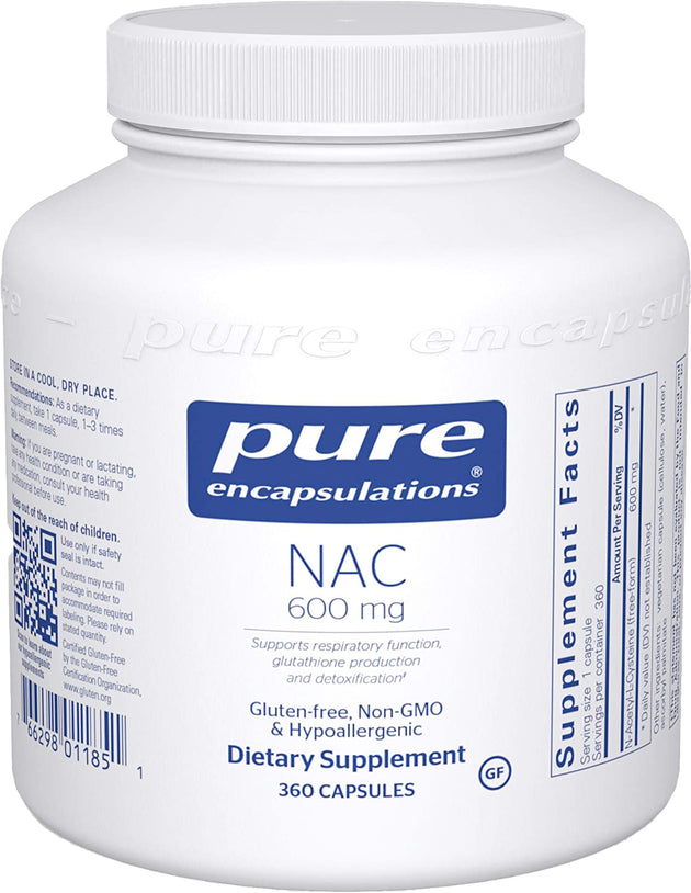 NAC, 600 mg, 360 Capsules , Brand_Pure Encapsulations Emersons