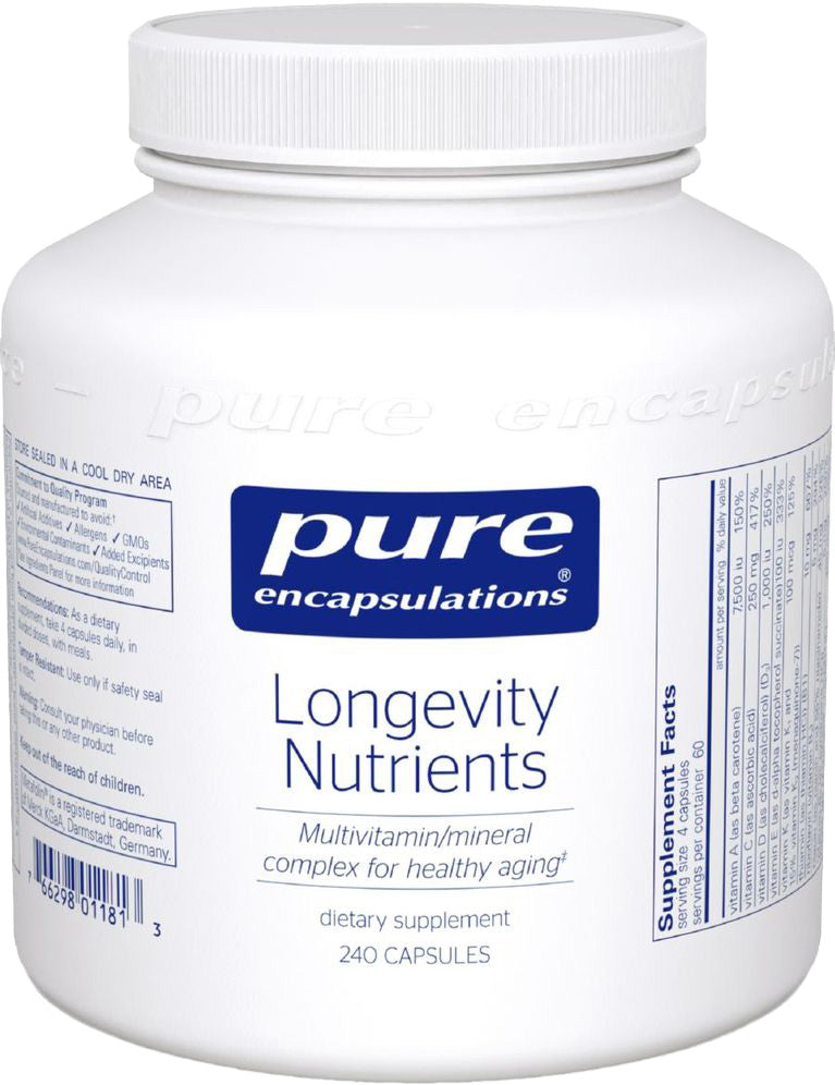 Longevity Nutrients, 240 Capsules , Brand_Pure Encapsulations caps Emersons Form_Capsules Requires Consultation Size_240 Capsules