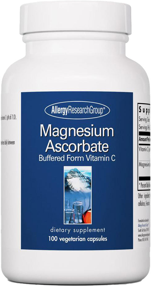 Magnesium Ascorbate, 100 Vegetarian Capsules , Brand_Allergy Research Group