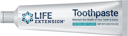 Life Extension Toothpaste, Mint Flavor, 4 Oz Toothpaste ,