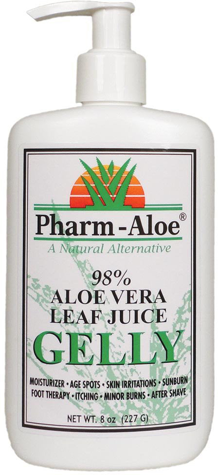 98% Aloe Vera Leaf Juice Gelly, 8 Oz (227 g) Gel , Brand_Pharm Aloe Form_Gel Size_8 Oz
