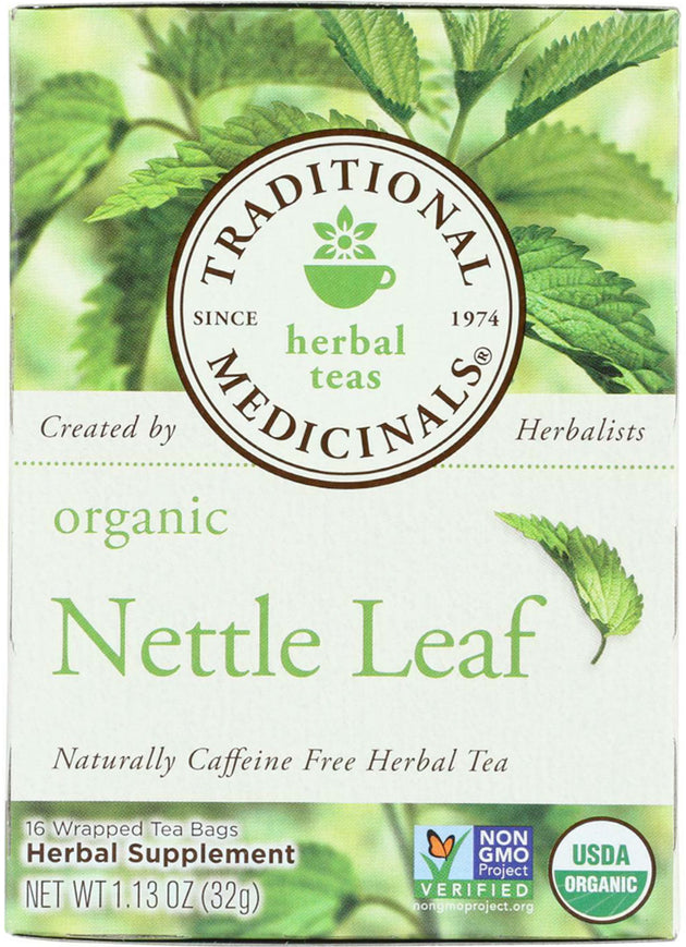 Organic Nettle Leaf, 1.13 Oz (32 g) - 16 Tea Bags , Brand_Traditional Medicinals Teas Form_Tea Bags Size_16 Count