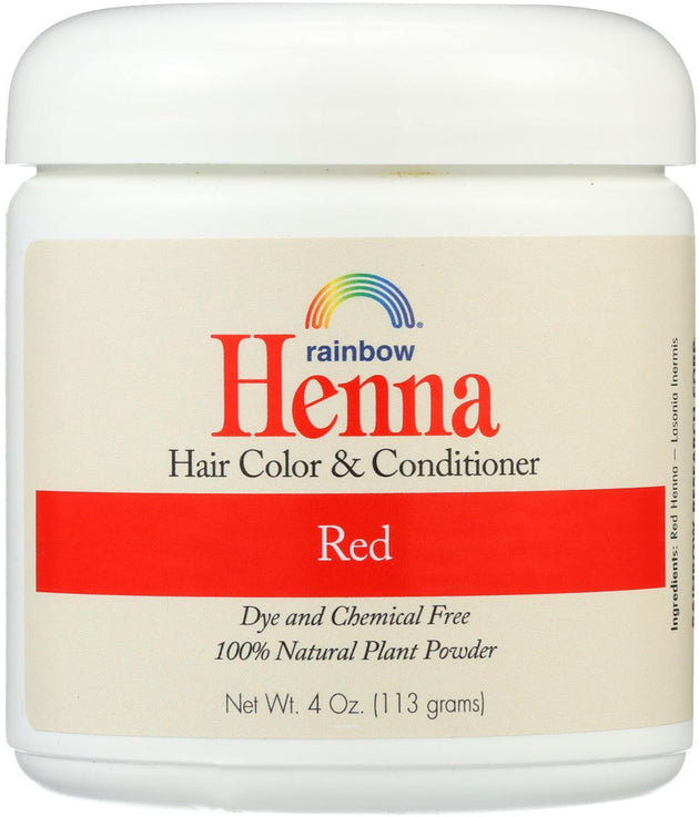Henna Hair Color & Conditioner, Red, 4 Oz (113 g) Cream , Brand_Rainbow Research Form_Cream Size_4 Oz