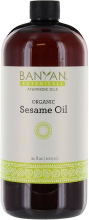 Organic Sesame Oil, 34 Fl Oz (1005 mL) Oil