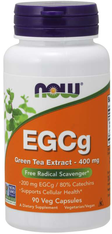 EGCg Green Tea Extract 400 mg, 180 Veg Capsules , Brand_NOW Foods Form_Veg Capsules Potency_400 mg Size_180 Caps
