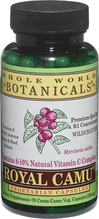 Royal Camu™ Superfood, 70 Vegetarian Capsules , Brand_Whole World Botanicals Form_Vegetarian Capsules Size_70 Caps