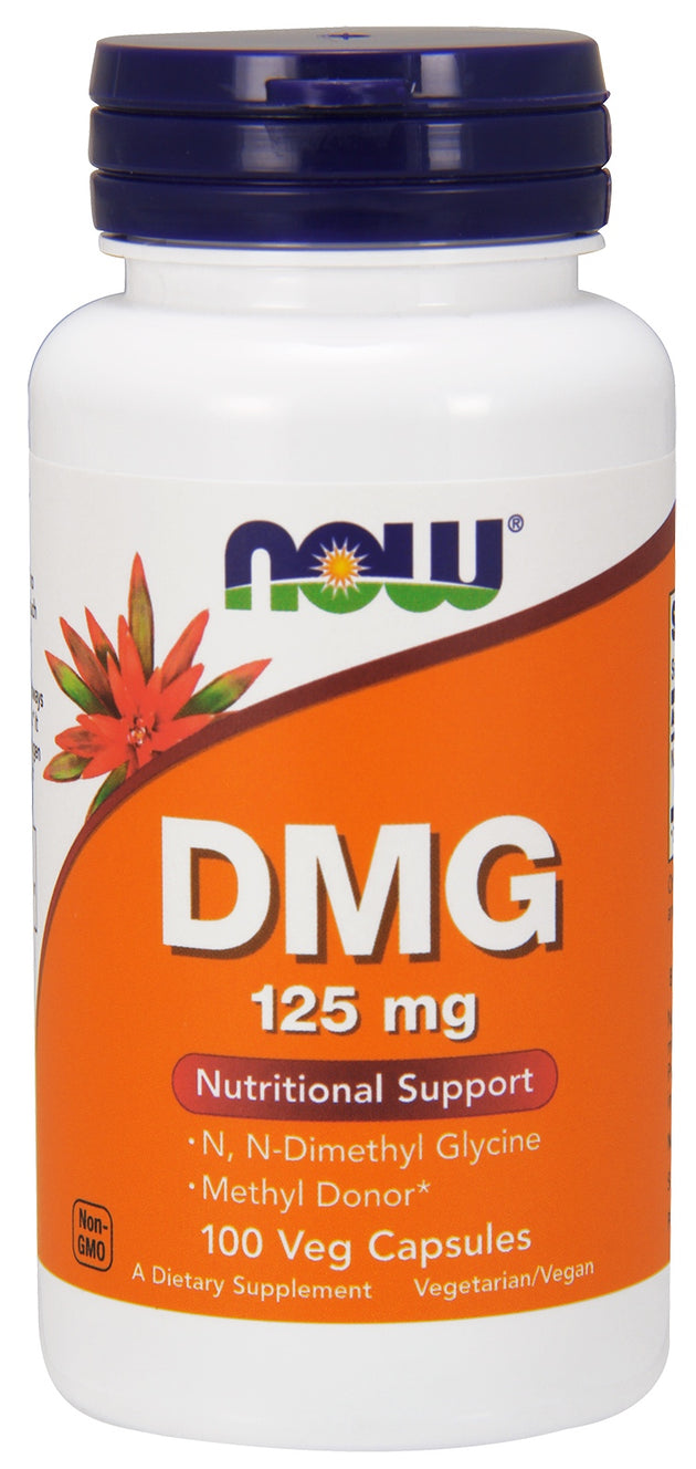 DMG 125mg, 100 Capsules , Brand_NOW Foods Form_Capsules Potency_125 mg Size_100 Caps