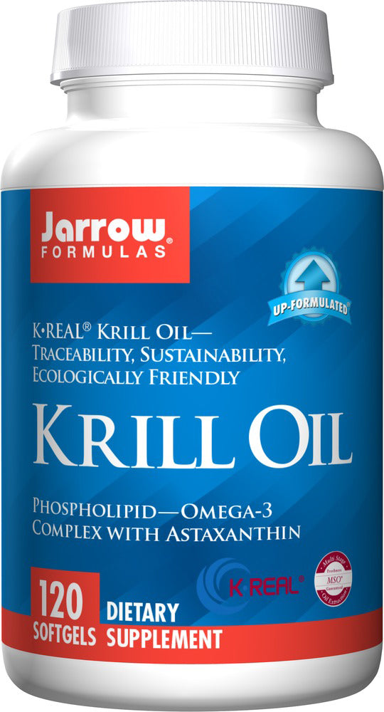 Krill Oil, 600 mg, 120 Softgels , Brand_Jarrow Formulas Form_Softgels Potency_600 mg Size_120 Softgels