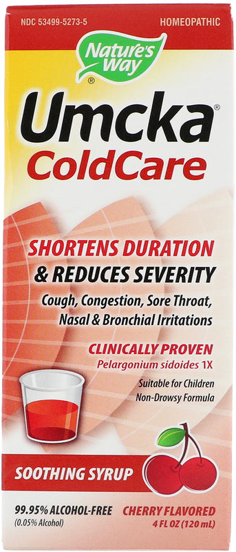 Umcka® ColdCare Alcohol-Free, Cherry Flavor, 4 Fl Oz (120 mL) Syrup ,