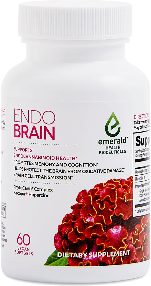 Endo Brain, 60 Vegetarian Softgels , Brand_Emerald Health Form_Vegetarian Softgels Size_60 Softgels