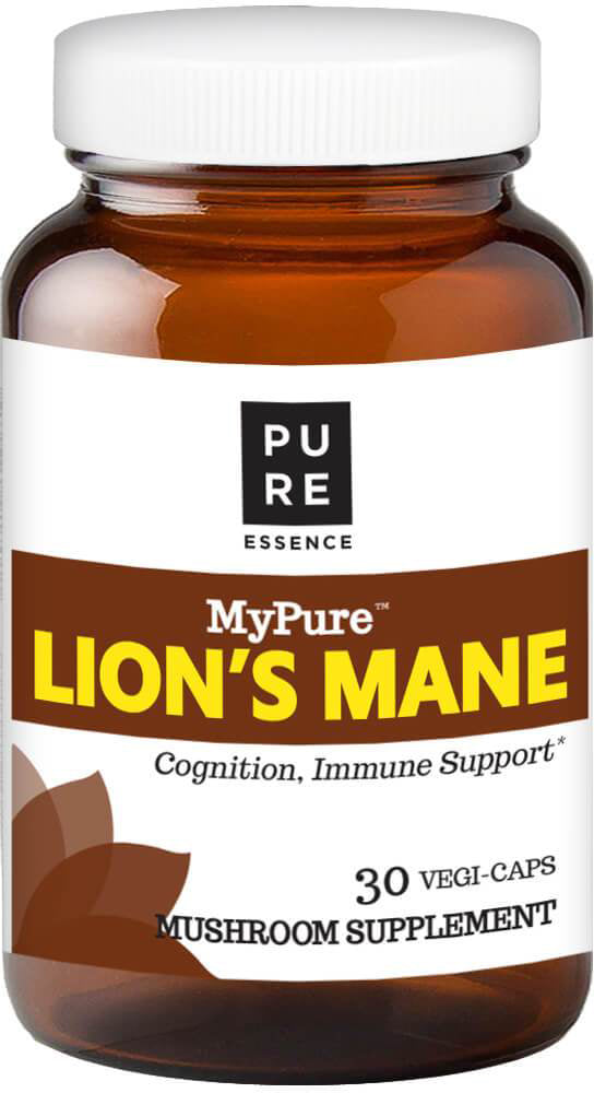 MyPure™ Lion's Mane, 30 Vegetarian Capsules , Brand_Pure Essence Labs Form_Vegetarian Capsules Size_30 Caps