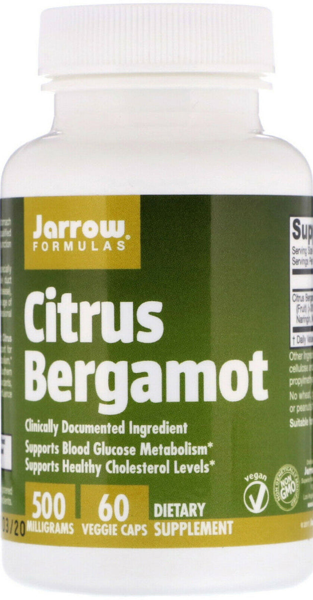 Citrus Bergamot, 500 mg, 120 Veggie Caps , Brand_Jarrow Formulas Form_Veggie Caps Potency_500 mg Size_120 Caps