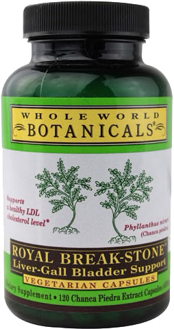 Royal Break-Stone™ Liver-Gall Bladder Support, 120 Vegetarian Capsules , Brand_Whole World Botanicals Form_Vegetarian Capsules Size_120 Caps