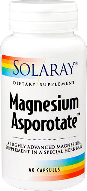 Magnesium Asporotate 200 mg, 60 Capsules , Brand_Solaray Form_Capsules Potency_200 mg Size_60 Caps