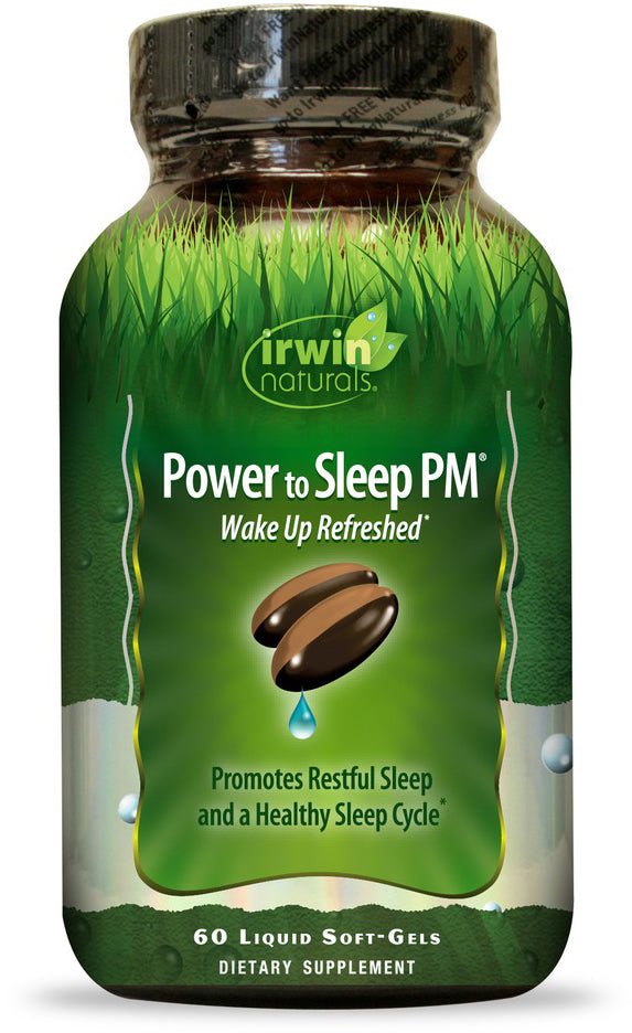 Power to Sleep PM, 60 Liquid Softgels , Brand_Irwin Naturals Form_Softgels Size_60 Softgels