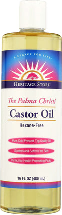 Castor Oil (Hexane-Free), 16 Fl Oz (480ml) Oil