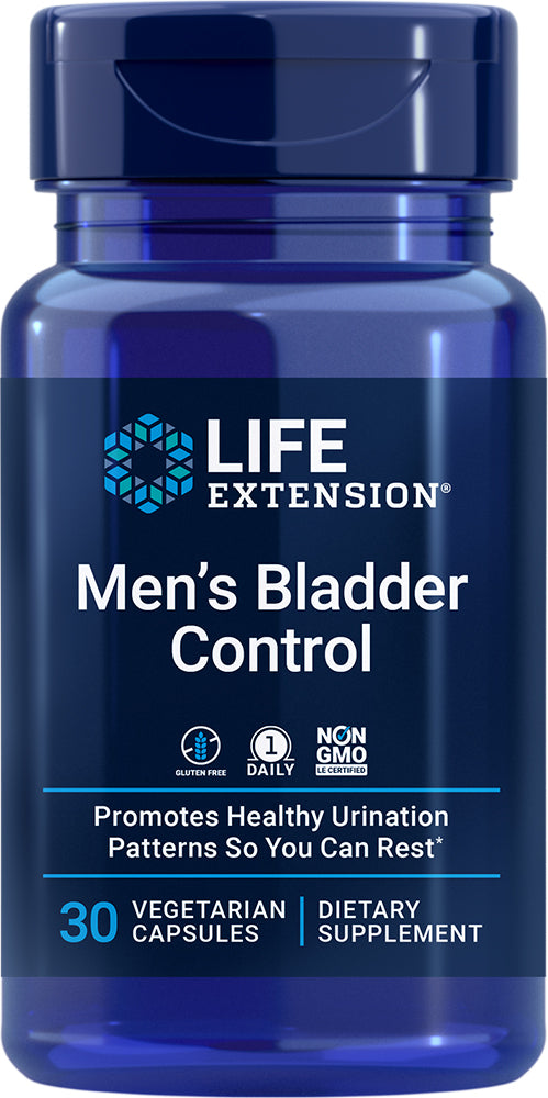 Men's Bladder Control, 30 Vegetarian Capsules , Brand_Life Extension Form_Vegetarian Capsules Size_30 Caps