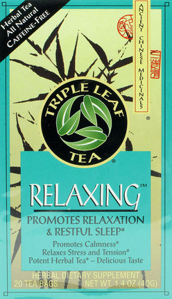 Relaxing Herbal Tea, 1.4 Oz (40 g) 20 Tea Bags , Brand_Triple Leaf Tea Form_Tea Bags Size_1.4 Oz