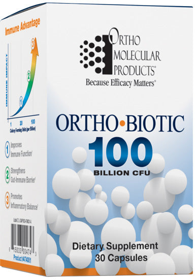 Ortho-Biotic 100 Billion CFU, 30 Capsules , Brand_Ortho Molecular Form_Capsules Requires Consultation Size_30 Caps