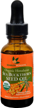 Organic Himalayan Sea Buckthorn Seed Oil, 1 Fl Oz (30 mL) Liquid , Brand_Seabuck Wonders Form_Liquid Size_1 Oz