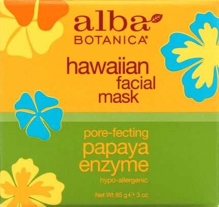 Hawaiian Facial Mask with Pore-fecting Papaya Enzyme, 3 Oz (85 g) Cream , Brand_Alba Form_Cream Size_3 Oz