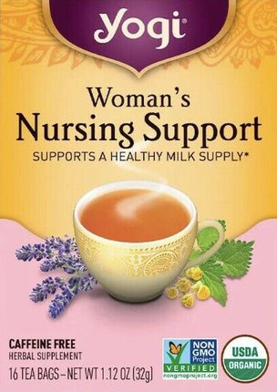 Women's Nursing Support, 1.12 (32 g) 16 Tea Bags , Brand_Yogi Tea Form_Tea Bags Size_16 Count