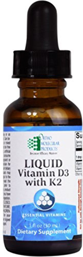 Liquid Vitamin D3 with K2, 1 Fl Oz (30 mL) Liquid , Brand_Ortho Molecular Form_Liquid Requires Consultation Size_1 Fl Oz