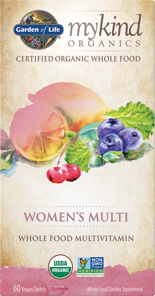 Women's Multivitamin, 60 Vegan Tablets , Brand_Garden of Life Form_Vegan Tablets Size_60 Tabs tabs
