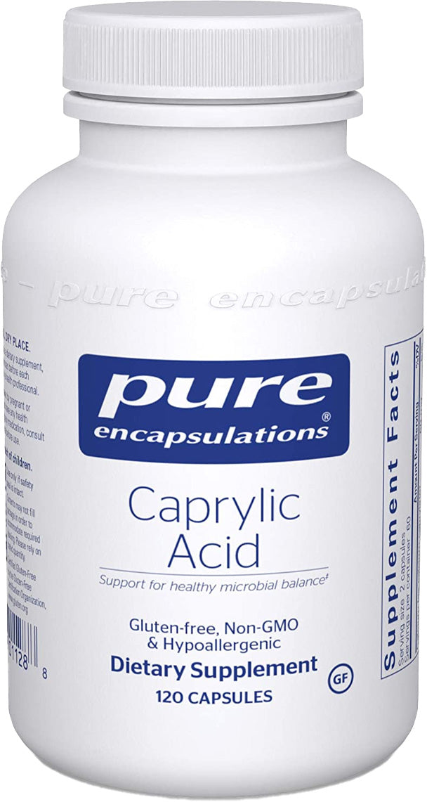 Caprylic Acid, 120 Capsules , Brand_Pure Encapsulations Emersons