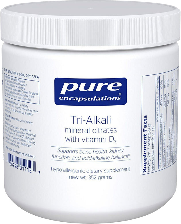 Tri-Alkali, 12.4 Oz (351 g) Powder , Brand_Pure Encapsulations Emersons