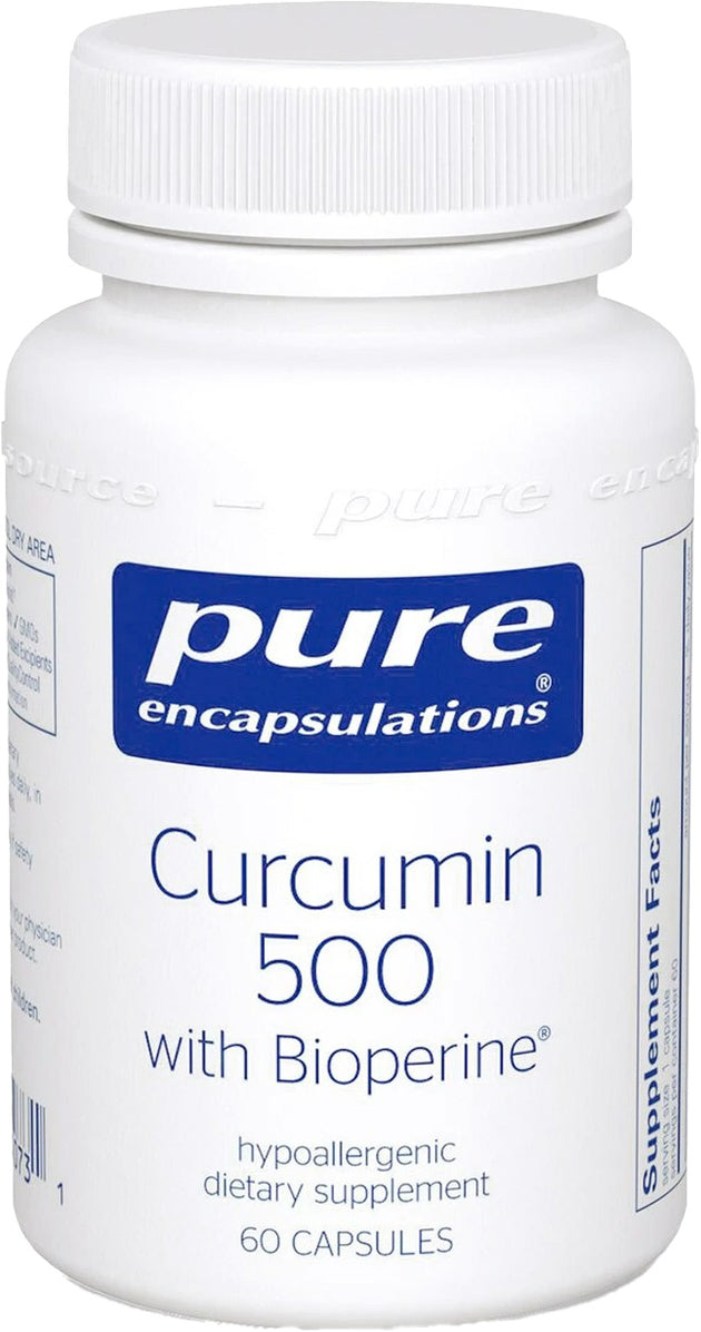 Curcumin 500 with Bioperine®, 60 Capsules , Brand_Pure Encapsulations Emersons