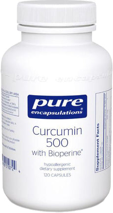 Curcumin 500 with Bioperine®, 120 Capsules , Brand_Pure Encapsulations Emersons