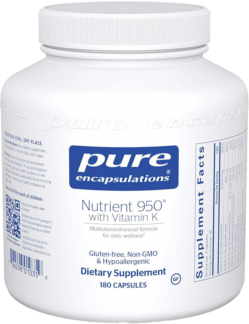 Nutrient 950® with Vitamin K, 180 Capsules , Brand_Pure Encapsulations caps Emersons
