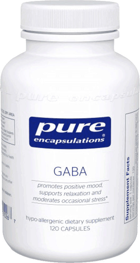 GABA, 120 Capsules , Brand_Pure Encapsulations Emersons