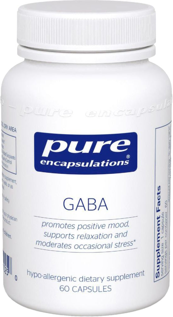 GABA, 60 Capsules , Brand_Pure Encapsulations caps Emersons