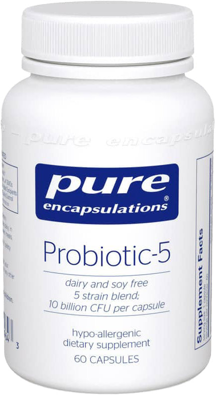 Probiotic-5 (dairy-free and soy-free), 60 Capsules , Brand_Pure Encapsulations Emersons