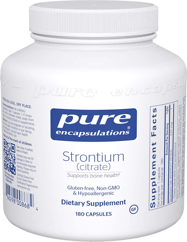 Strontium (citrate), 227 mg, 180 Capsules , Brand_Pure Encapsulations Emersons