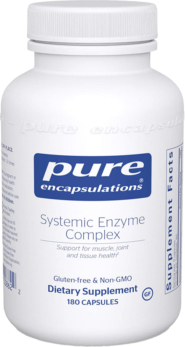 Systemic Enzyme Complex, 180 Capsules , Brand_Pure Encapsulations Emersons