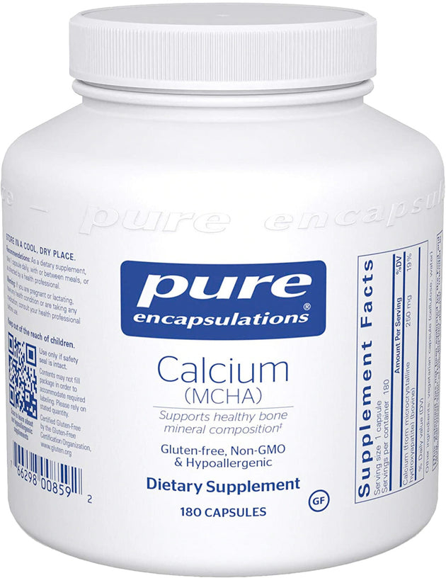 Calcium (MCHA), 180 Capsules , Brand_Pure Encapsulations Emersons