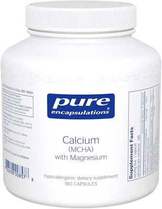 Calcium (MCHA) with Magnesium, 180 Capsules