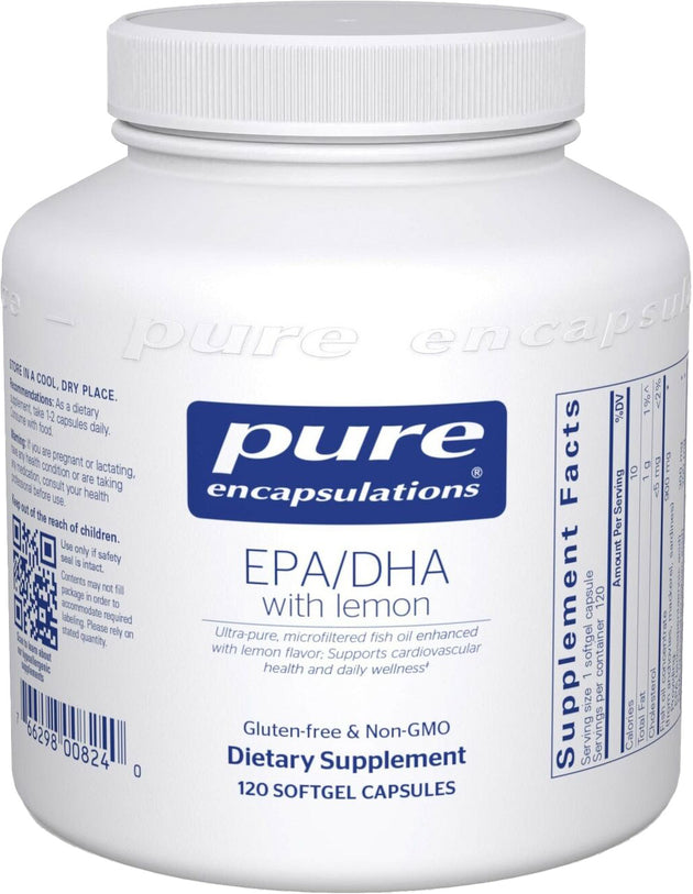 EPA/DHA with lemon, 120 Softgels , Brand_Pure Encapsulations Emersons