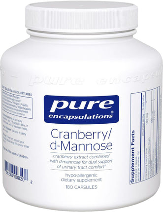 Cranberry/D-Mannose, 180 Capsules