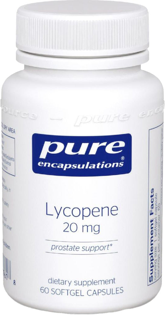 Lycopene, 20 mg, 60 Softgels , Brand_Pure Encapsulations Emersons