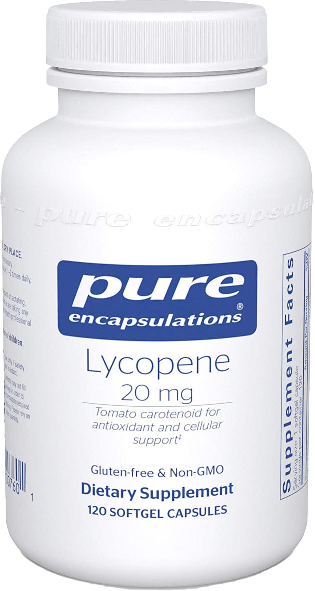 Lycopene, 20 mg, 120 Softgels , Brand_Pure Encapsulations Emersons