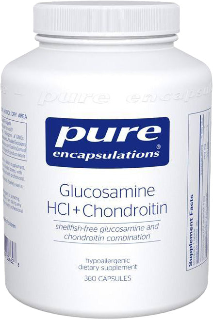 Glucosamine HCl Chondroitin, 120 Capsules , Brand_Pure Encapsulations caps Emersons