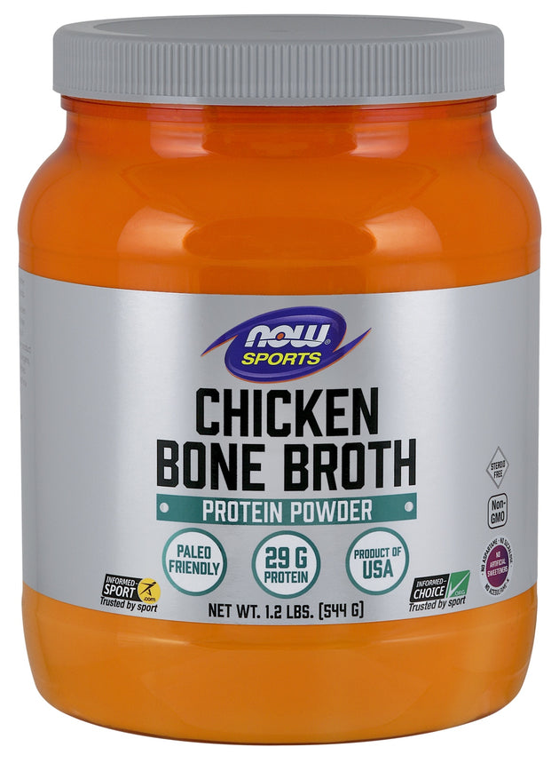 Bone Broth, Chicken Powder, 1.2 lbs. , Brand_NOW Foods Form_Powder Size_1.2 lbs