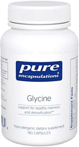 Glycine 500 mg, 180 Capsules , Brand_Pure Encapsulations caps Emersons