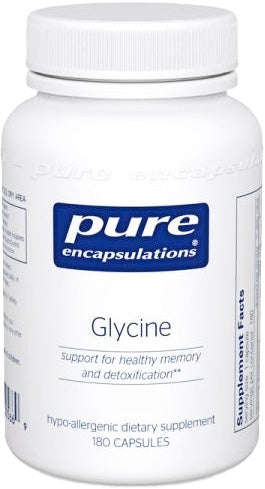 Glycine 500 mg, 180 Capsules , Brand_Pure Encapsulations Emersons