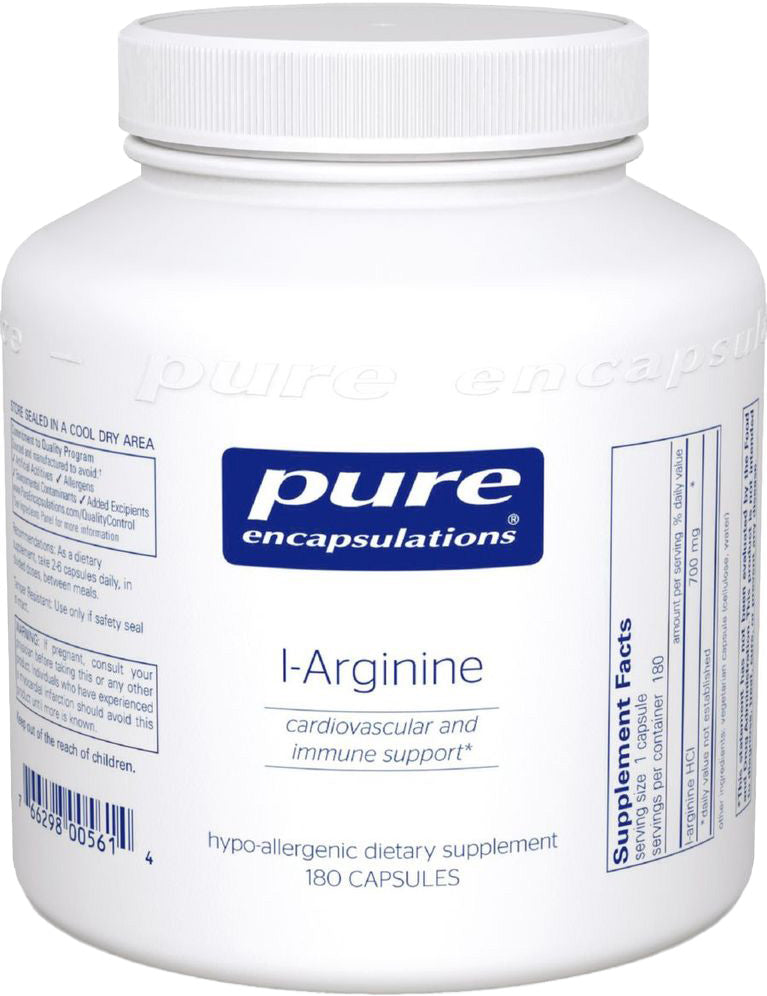 l-Arginine, 180 Capsules , Brand_Pure Encapsulations caps Emersons Form_Capsules Requires Consultation Size_180 Capsules