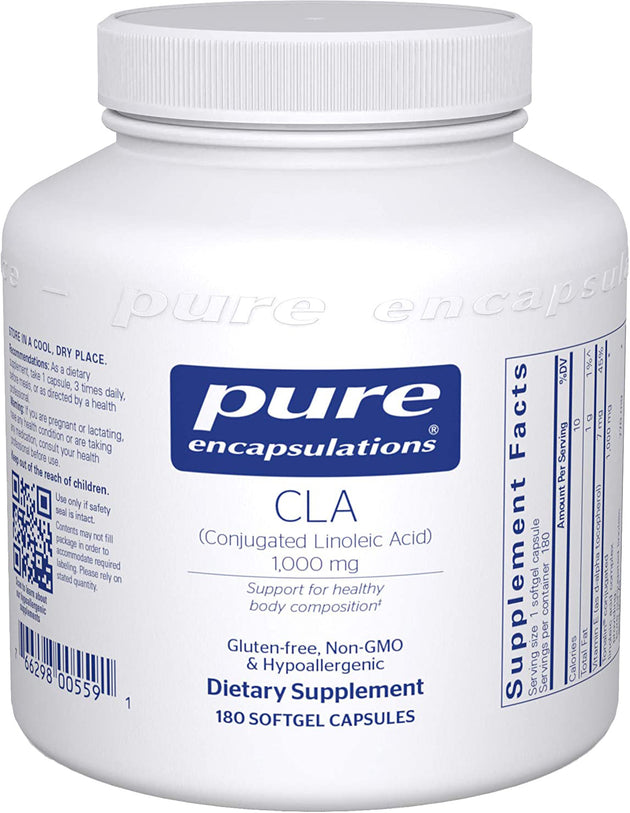 CLA (Conjugated Linoleic Acid), 1000 mg, 180 Softgels , Brand_Pure Encapsulations Emersons